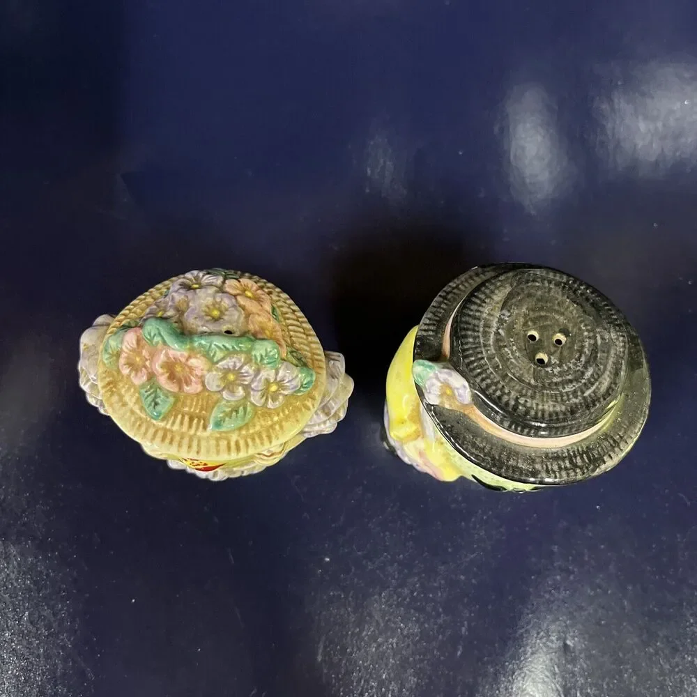 VTG OCI Omnibus Sri Lanka Lemon and Lime Mariachi Salt and Pepper Shakers Unused